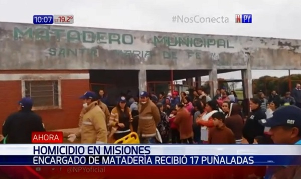 Encargado de matadería muere víctima de 17 puñaladas