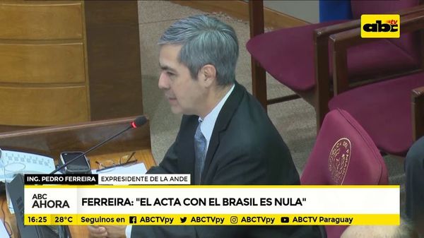 Ferreira: “El acta con Brasil es nula” - ABC Noticias - ABC Color
