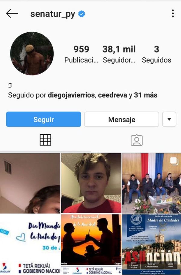 Hackean cuenta de Instagram de Senatur