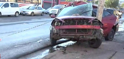 Conductor se salva de milagro tras violento choque | Noticias Paraguay