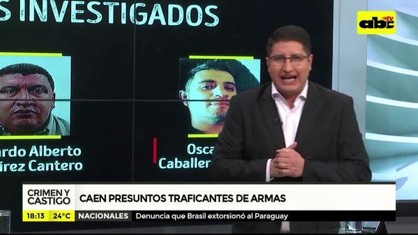 Caen presuntos traficantes de armas - Crimen y castigo - ABC Color
