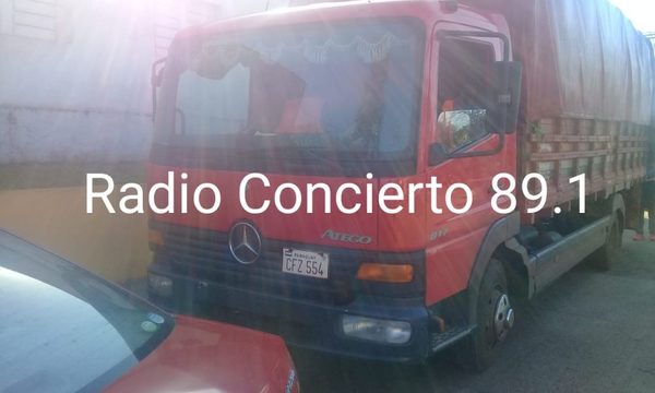 Roban mercaderías que eran transportadas en camión