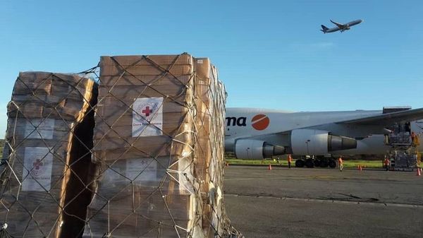 Llega a Venezuela el tercer cargamento de ayuda humanitaria de la Cruz Roja