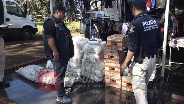 INCAUTAN 14 FARDOS DE AZÚCAR QUE SERÍAN PRODUCTO DE CONTRABANDO EN EDELIRA