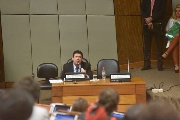 Hugo Velázquez se defiende ante diputados sobre vinculación al acta de Itaipú