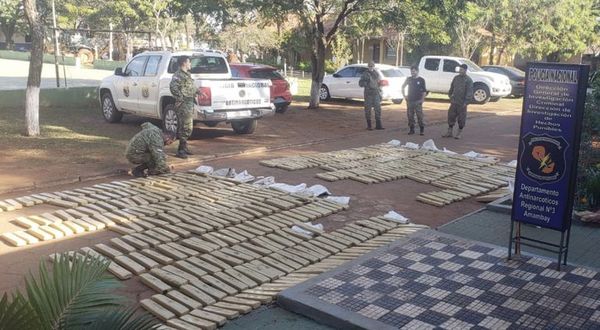 Incautan más de dos toneladas de marihuana en Amambay - Nacionales - ABC Color