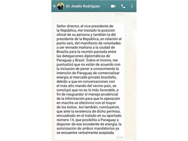 Punto 6: Pretendían para la firma brasileña exclusividad