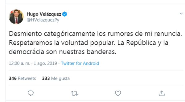 No renunciará - Radio 1000 AM
