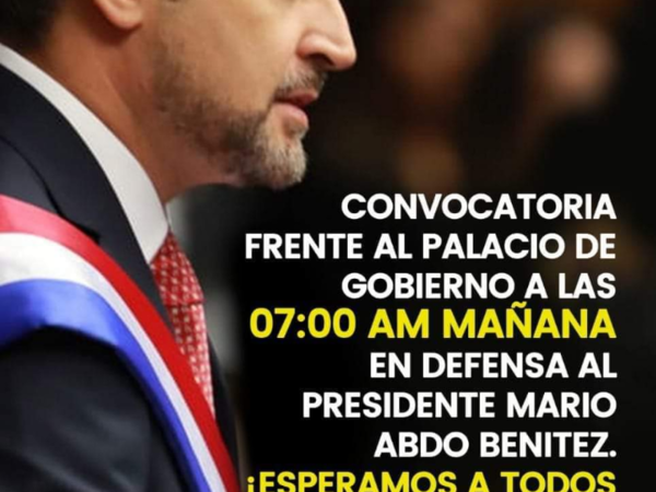 Se movilizarán en defensa de Mario Abdo - Radio 1000 AM