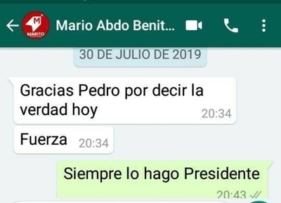 HOY / Extitular de ANDE embarra más al vicepresidente y revela mensaje de Abdo