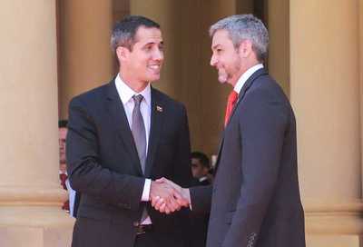 Juan Guaidó manifiesta apoyo al presidente paraguayo desde Venezuela | .::Agencia IP::.