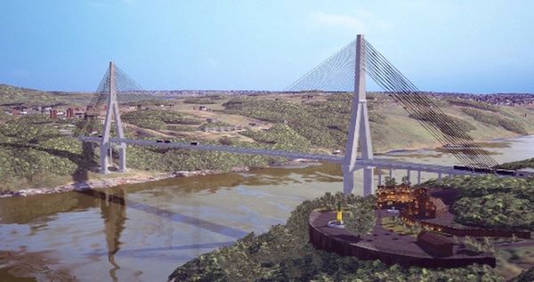 Firman orden de servicio para inicio de obra del Puente de Integración