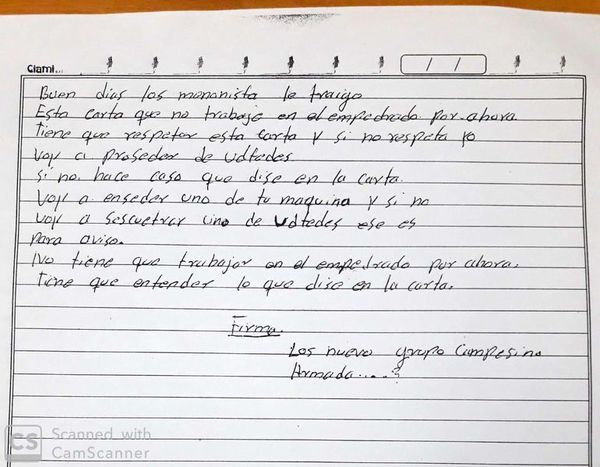 Caen falsos “campesinos armados”, que extorsionaban a productores - Nacionales - ABC Color