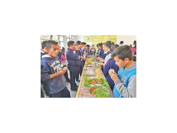 Alumnos de Concepción no tienen almuerzo  pero si huerta