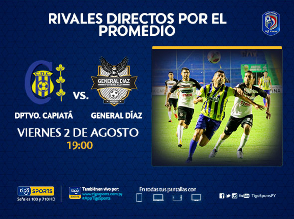 Juego de zona roja entre Capiatá y General Díaz