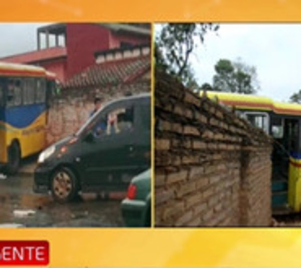 Bus chatarra ingresó a una vivienda y dejó varios heridos - Paraguay.com