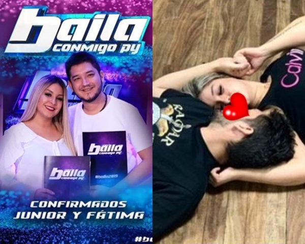 Romántico ensayo de Junior y Fátima para "Baila Conmigo Paraguay"