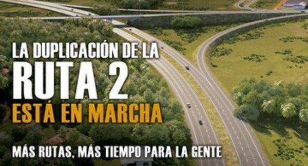 En menos de 30 días iniciarán obras de duplicación de la Ruta 2 - .::RADIO NACIONAL::.