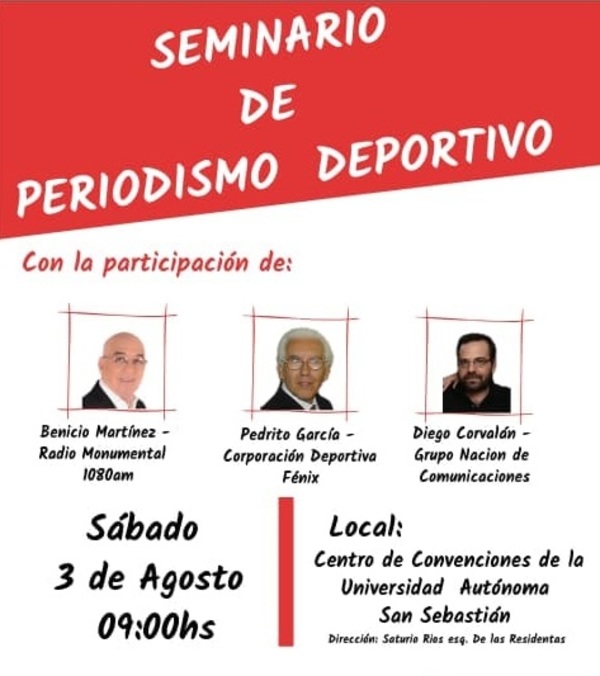 Este sábado habrá "Seminario de Periodismo Deportivo" | San Lorenzo Py