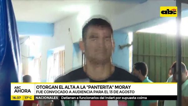 Otorgan el alta a la “Panterita” Moray - ABC Noticias - ABC Color