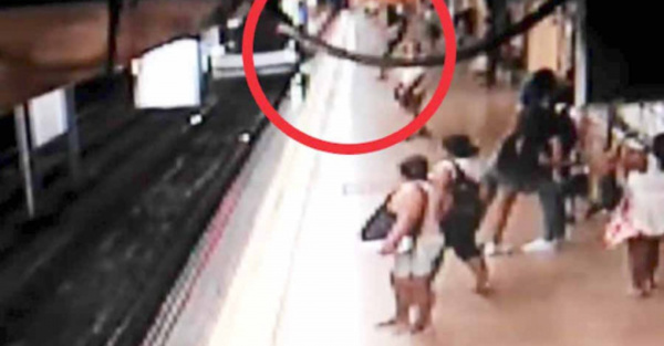 Milagro en el metro de Madrid