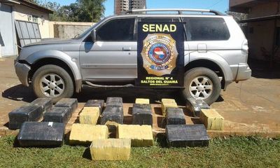 Incautan 350 kilos de marihuana en una camioneta robada del Brasil - Nacionales - ABC Color