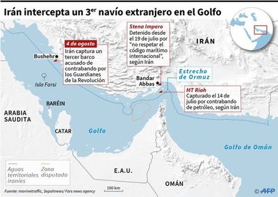 Irán captura otro barco en estrecho de Ormuz - Internacionales - ABC Color