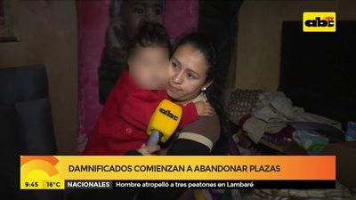 Damnificados comienzan a abandonar plazas - ABC Noticias - ABC Color