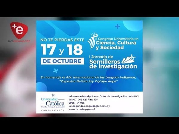 CONGRESO DE CIENCIAS SE DESARROLLARÁ EN LA UCI