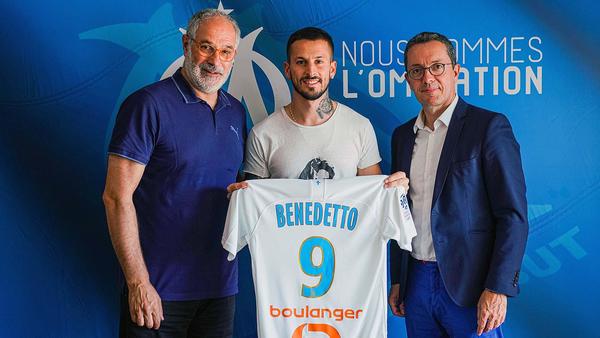 Darío Benedetto es presentado en el Olympique Marsella