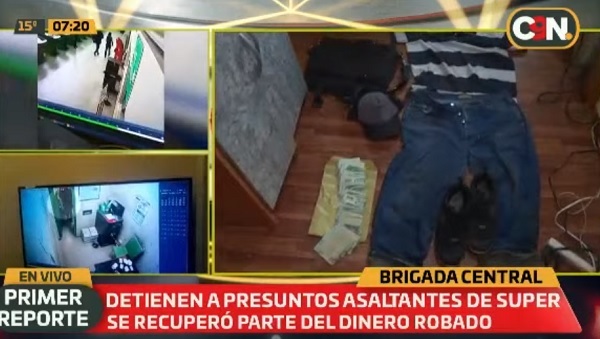 Detiene a sospechosos de asaltar el supermercado Pueblo