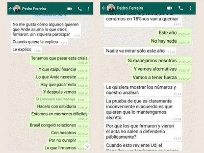 Más mensajes embarran al presidente sobre el acuerdo