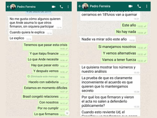Más mensajes embarran al presidente sobre el acuerdo