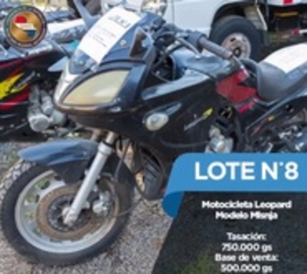 Senad liquidará en subasta camionetas, autos y motos - Paraguay.com
