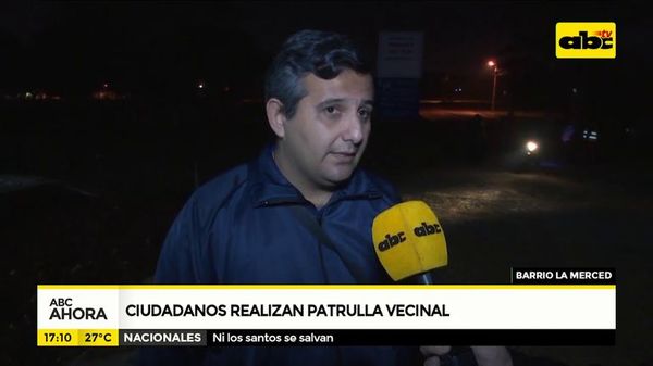 Ciudadanos realizan patrulla vecinal - ABC Noticias - ABC Color