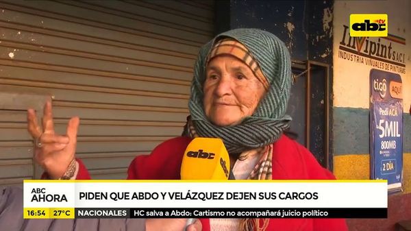 Sondeo: piden que Mario Abdo y Velázquez dejen sus cargos - ABC Noticias - ABC Color