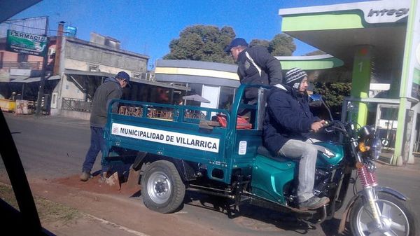 Bacheado con arena en Villarrica - Crónicas Ciudadanas - ABC Color