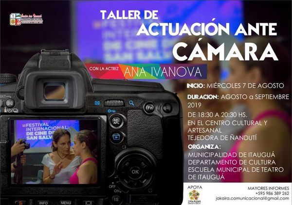 Invitan a curso de actación ante cámaras en Itauguá - Nacionales - ABC Color