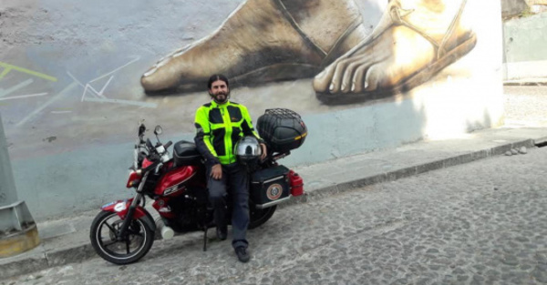 El paraguayo que llegó hasta Alaska en moto