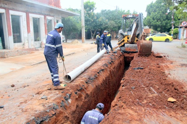 Essap prosigue con instalación de cañerías en nueva red cloacal de Luque | .::Agencia IP::.