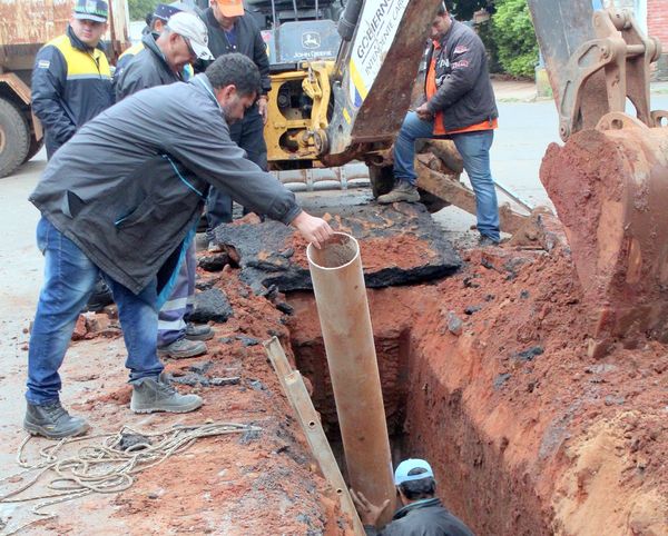 Red cloacal de Luque sigue con su etapa de renovación