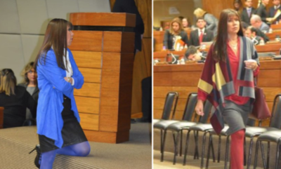HOY / "Esos maricones que critican mi  ropa...": Diputada, su indiscreta  media azul y el periodista criticón
