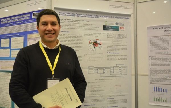 Paraguayo presentó artículo sobre drones