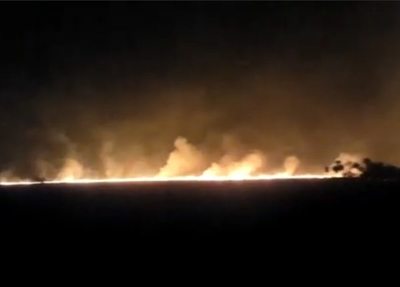 Incendio afecta a unas 400 hectáreas de estancia en Ypacaraí - Nacionales - ABC Color