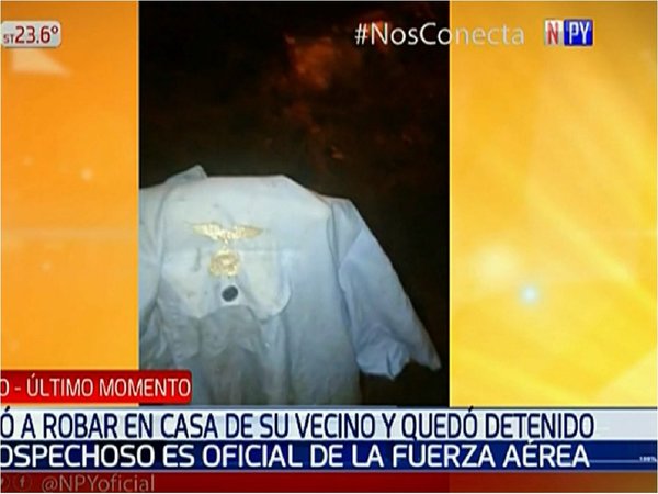 Capitán de la Fuerza Aérea es denunciado por intento de robo