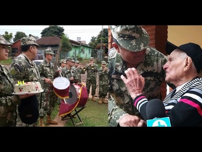 CELEBRAN 104 AÑOS DE EXCOMBATIENTE DE LA GUERRA DEL CHACO