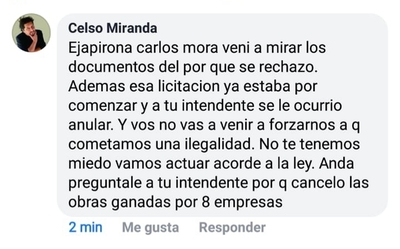 Kelembu responde molesto a las amenazas de movilización