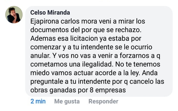 Kelembu responde molesto a las amenazas de movilización