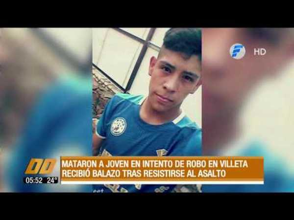 Matan a un joven de 21 años, tras resistirse a asalto