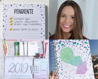 Con organización y creatividad, una joven diseña coloridas agendas - Periodismo Joven - ABC Color